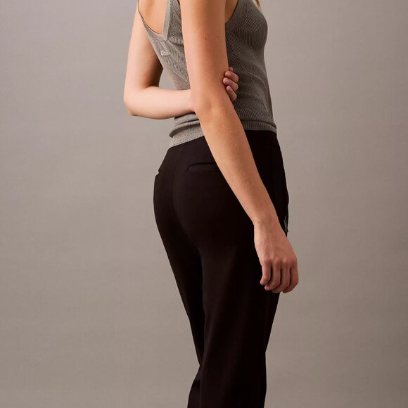 Calvin Klein Ponte Flared Fit Pants - Size 2 - Color Gray - Picture 5 of 8